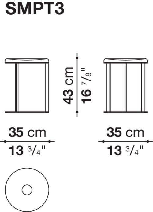 Круглый журнальный столик из зеркального стекла Maxalto Elios ARCH-00096813 - Вид №4