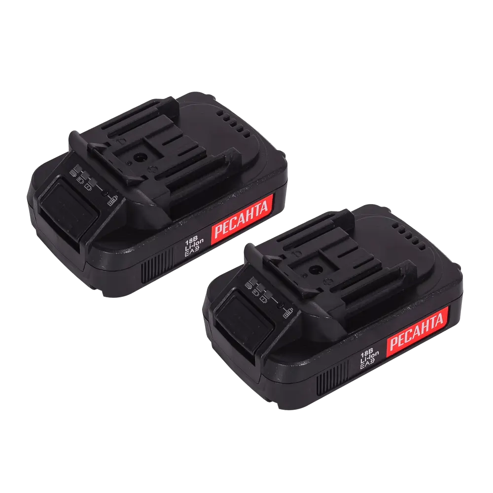 Дрель-шуруповерт аккумуляторная Ресанта ДА-18-2ЛК-У, 18 В Li-Ion 2 Ач STLM-2155037 - Вид №8