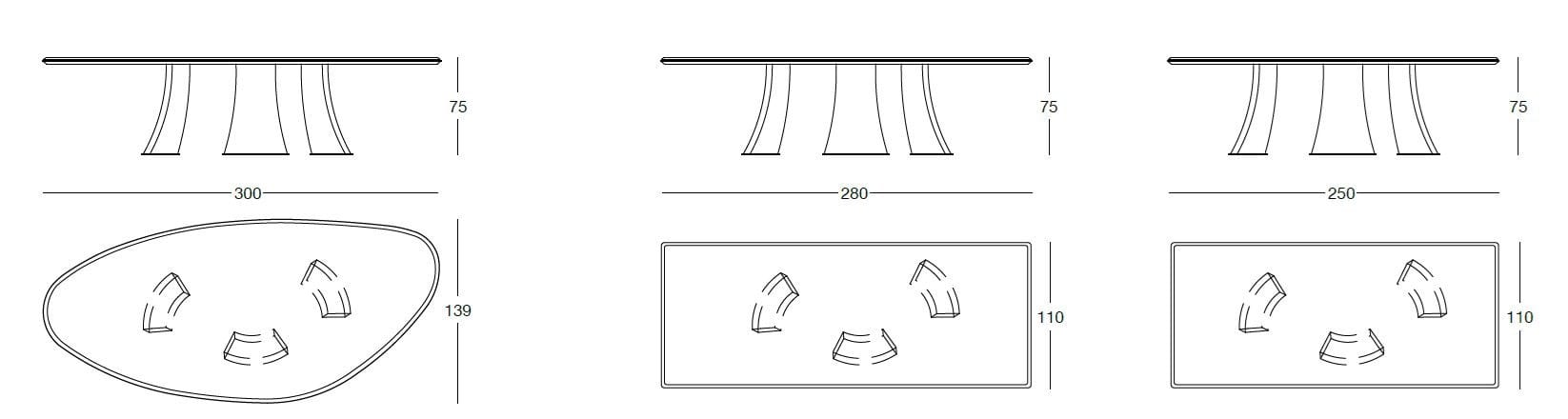Обеденный стол Longhi ARCH-00062110 - Вид №4