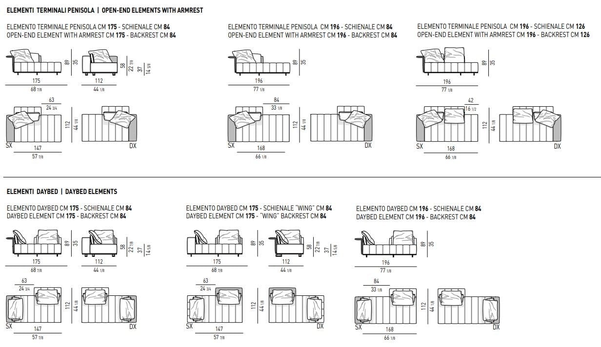 Ткань диван Minotti Freeman ARCH-00060440 - Вид №29