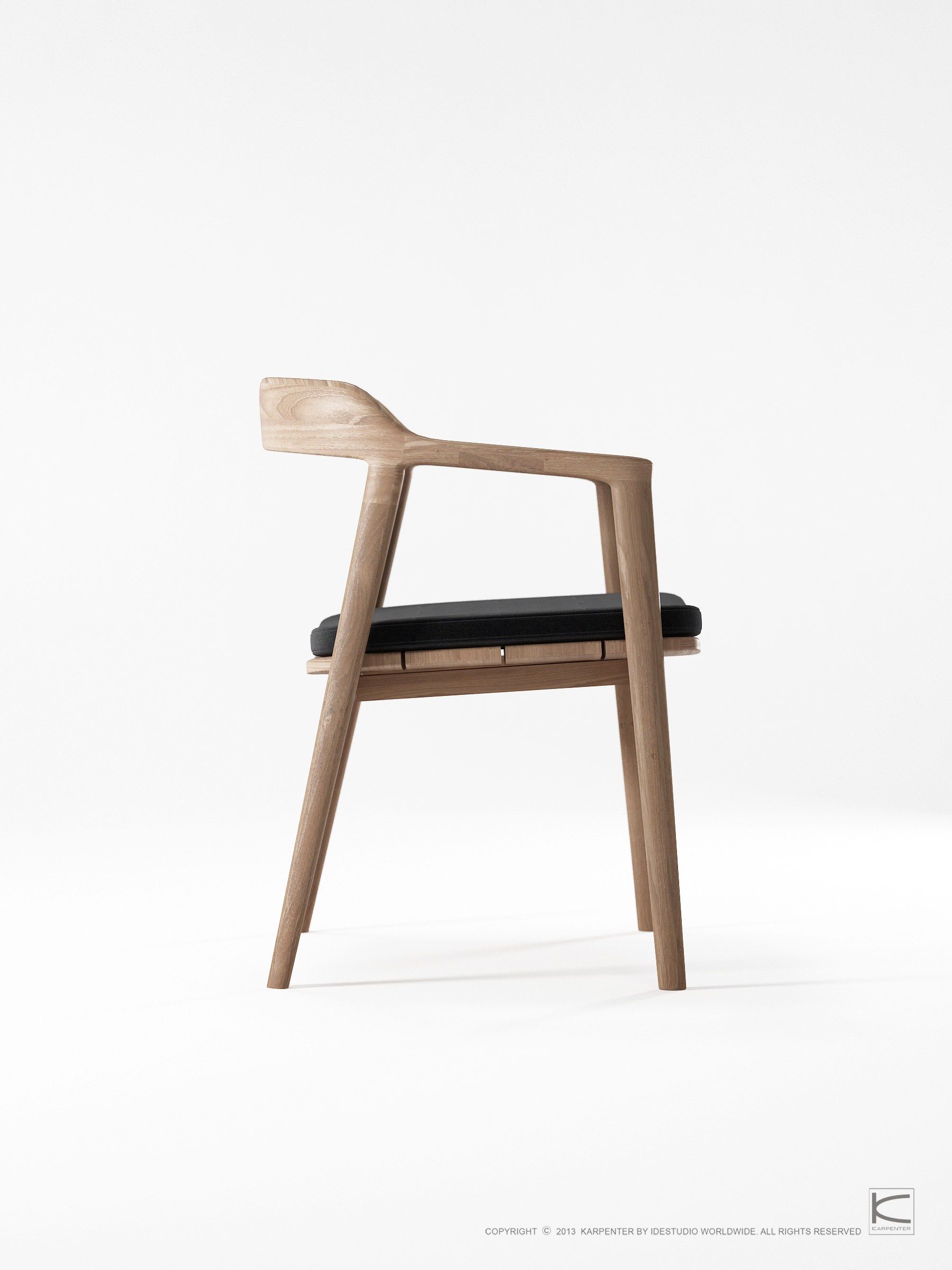Стул из тикового дерева с подлокотниками KARPENTER Grasshopper Outdoor ARCH-00022537 - Вид №14