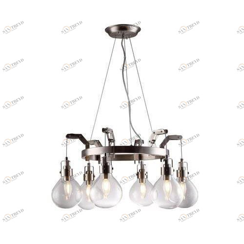 Подвесная люстра Divinare 1001/16 SP-6 DIVINARE ДИЗАЙНЕРСКИЕ 187681 Белый;серебро 