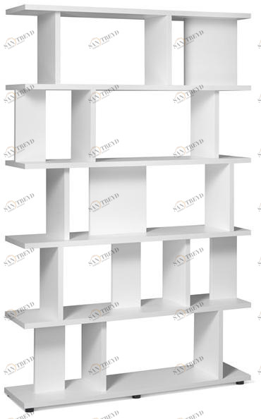 e15 Модульный открытый книжный шкаф из массива дерева  Sh05 