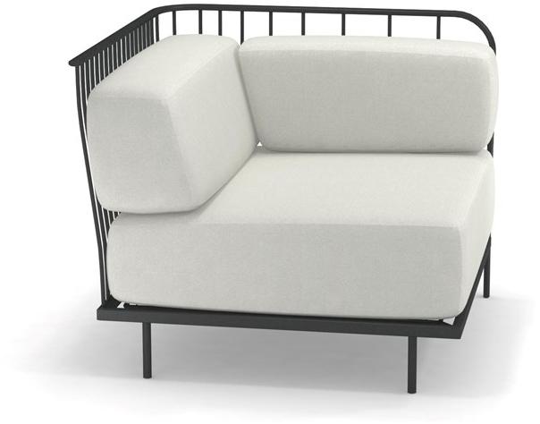 emu Угловое садовое кресло с тканевой обивкой Cannolè 1082 - 1083 - 1084 - Вид №3
