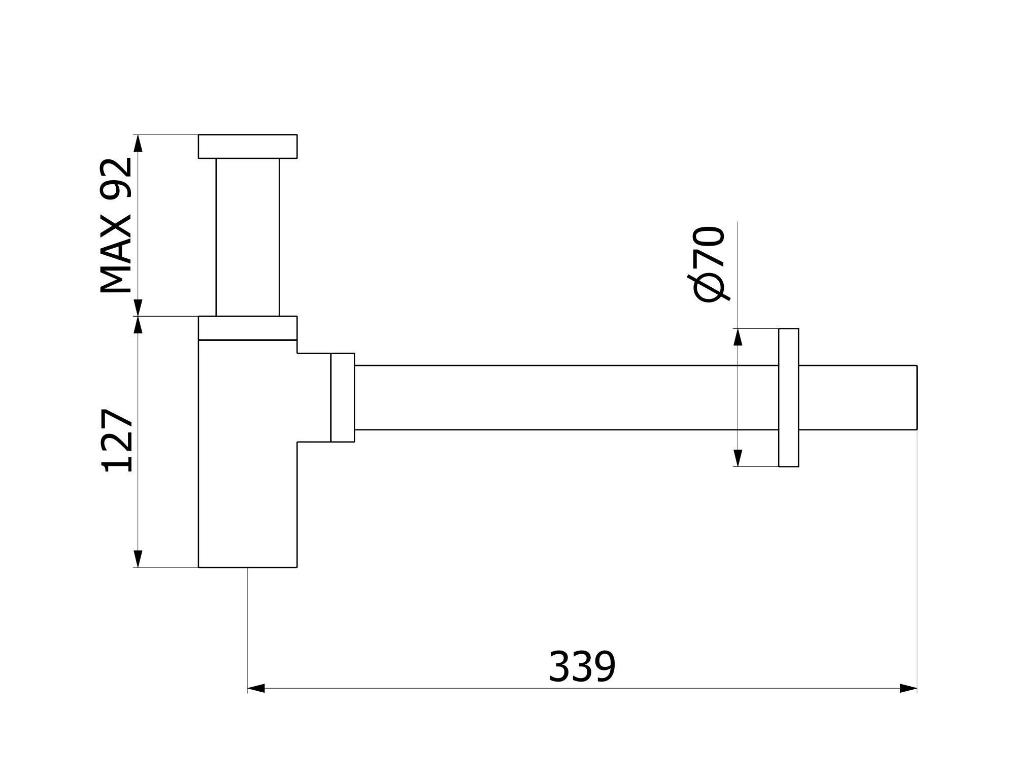 Стальной сифон для умывальника IB Shower &amp ARCH-00124252 - Вид №2