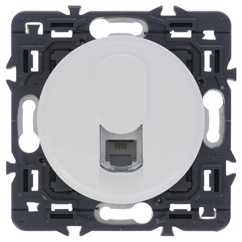 Розетка телефонная Legrand Celiane RJ11, цвет белый 81976542 STLM-2109645 - Вид №1