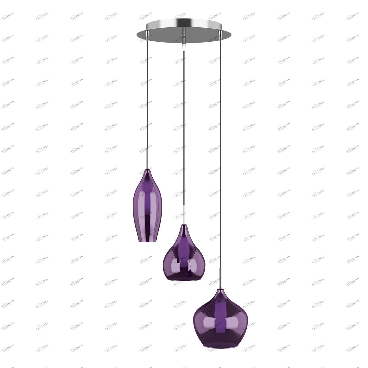 Подвесная люстра Lightstar Pentola 803059 LIGHTSTAR ДИЗАЙНЕРСКИЕ, PENTOLA 058061 Фиолетовый 