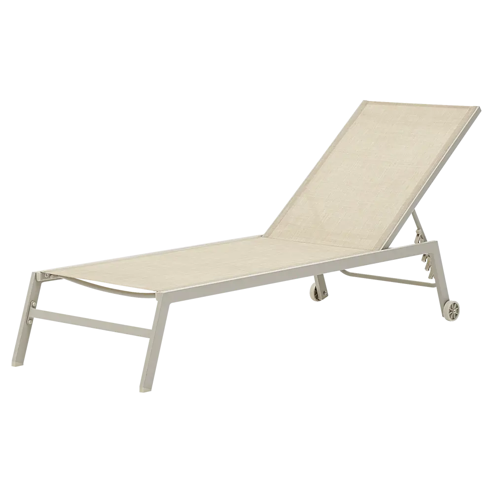 Шезлонг BEGINIA Lazo 200x68x31 см алюминий коричневый STLM-2128030 - Вид №8