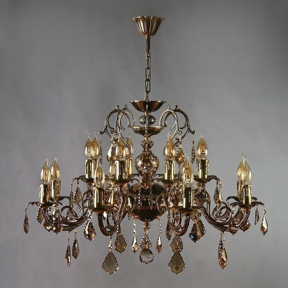 096695 Люстра Ambiente 16L 8888/8+8 PB Honey Leaf Mantra Alicante