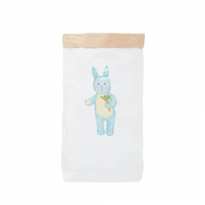 Эко-мешок для игрушек "Зайчик" из крафт бумаги VAMVIGVAM  282023 Белый;бежевый