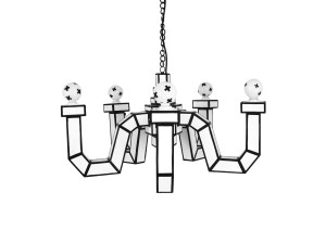 Картонная светодиодная подвесная лампа