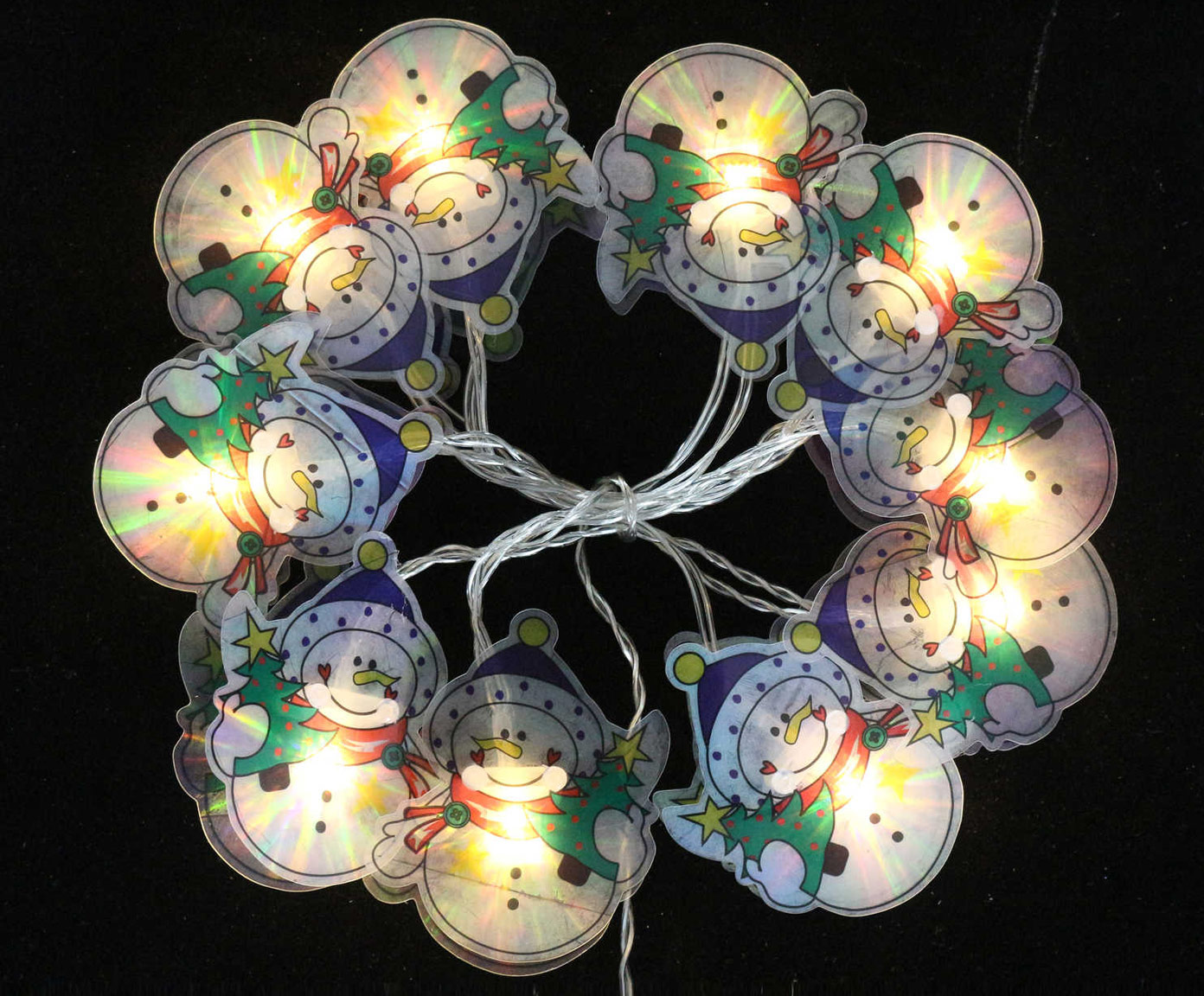 DZ-087-458 гирлянда 10LED SNOWMAN TO4ROOMS 