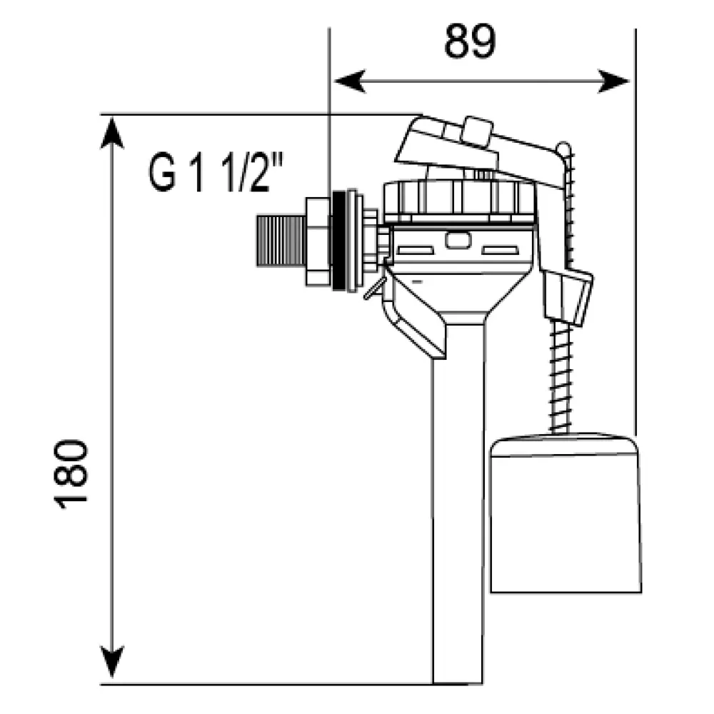 Арматура однокнопочная Wirquin MP с боковой подводкой STLM-2078749 - Вид №5