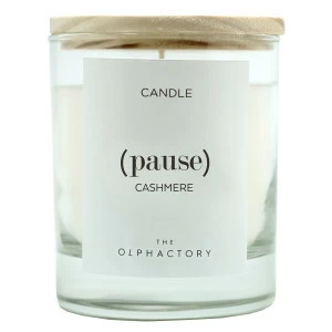 Свеча ароматическая The Olphactory Pause "Кашемир" AMBIENTAIR  00-3894973 Белый