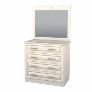 Комод белый с 4 ящиками "Эдем" DREAMLINE КОМОДЫ "ЭДЕМ" 163286 Молочный;слоновая кость