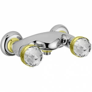 Смеситель MIGLIORE Axo Swarovski ML.AXO-646F.CRDO для душа - хром/золото