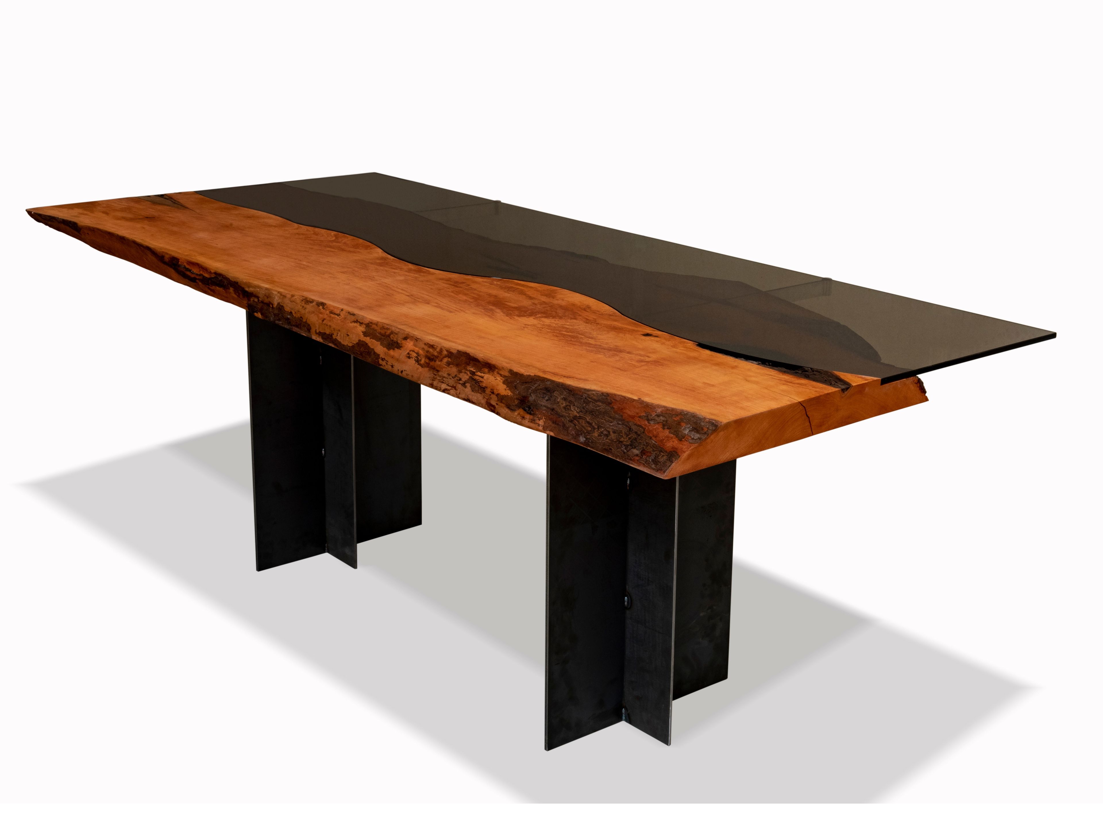 Прямоугольный стол из грушевого дерева и стекла Tabula Tabula Rarity ARCH-00117635 - Вид №1