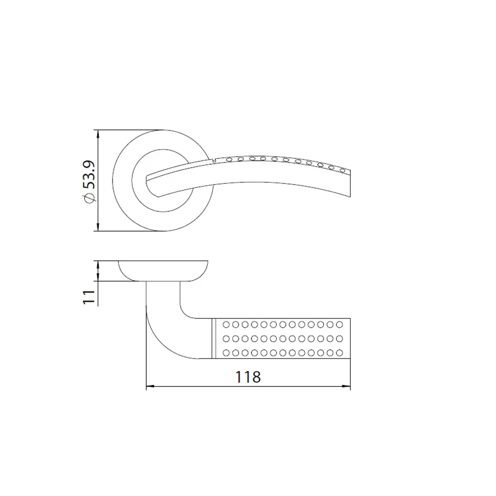 Дверная ручка EDSON EDS-10-Z01 бронза с автоматическим возвратом 82677958 STLM-0033866 - Вид №4