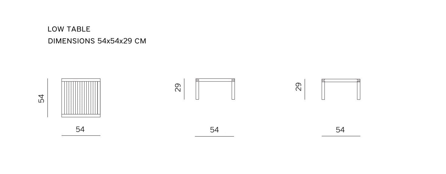 Квадратный садовый столик prostoria Umomoku ARCH-00077161 - Вид №6