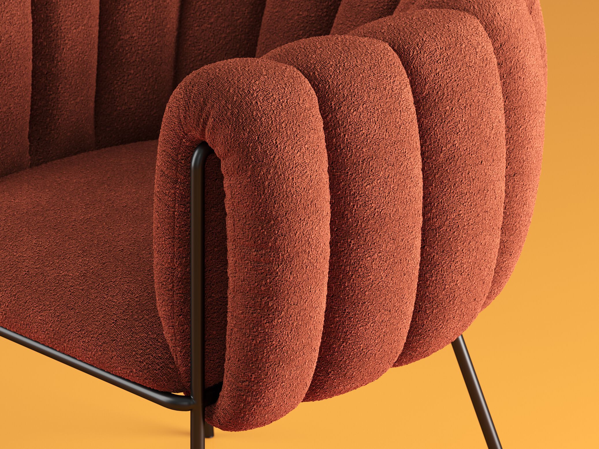 Тканевое кресло с подлокотниками DIZA HARBUZ ARCH-00098111 - Вид №2