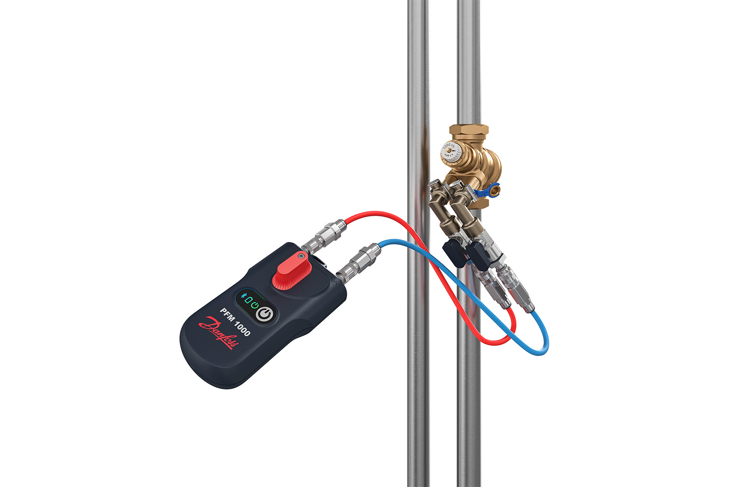 Danfoss Прибор для измерения перепада давлений и расхода PFM PFM 1000 измерительный прибор PN20 бар 003Z8261  - Вид №1