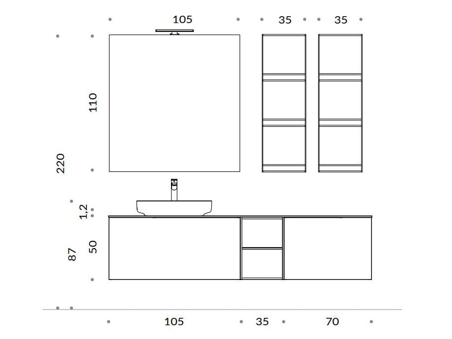 Подвесной умывальник Gruppo Geromin Elite ARCH-00071667 - Вид №4