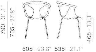 Pedrali Стул с подлокотниками Fox sun-id-1390423 - Вид №2