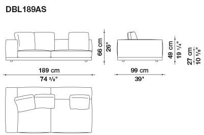 B&B Italia Кожаный диван Dock sun-id-1441060 - Вид №134