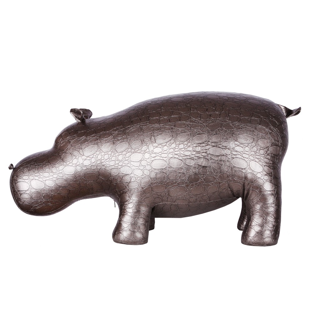 74129 Банкетка Пуф Бегемот малый Серебро BOGACHO 4627145749623 - Вид №2