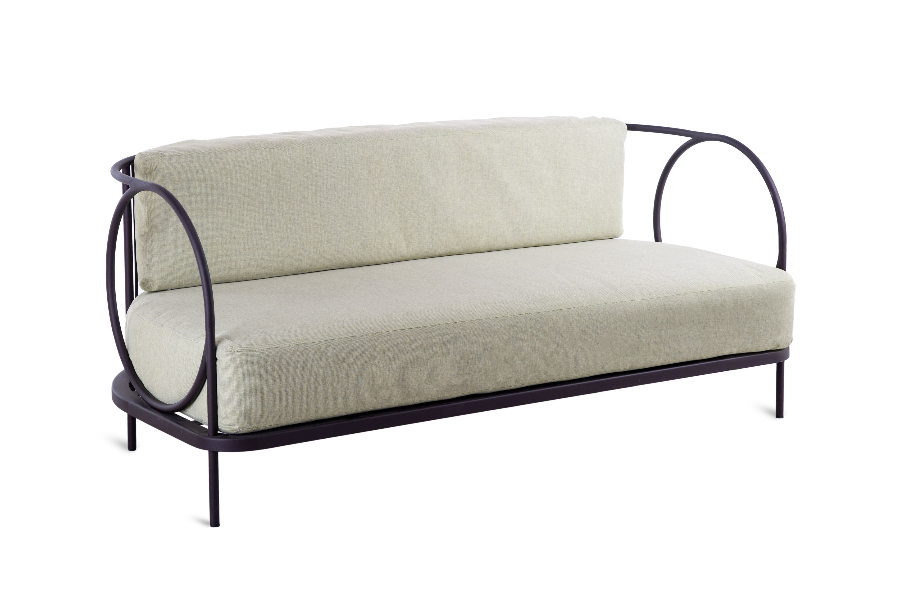 Оцинкованный железный диван и акриловые тканевые подушки Unopiù Овен ARCH-00127147 - Вид №2