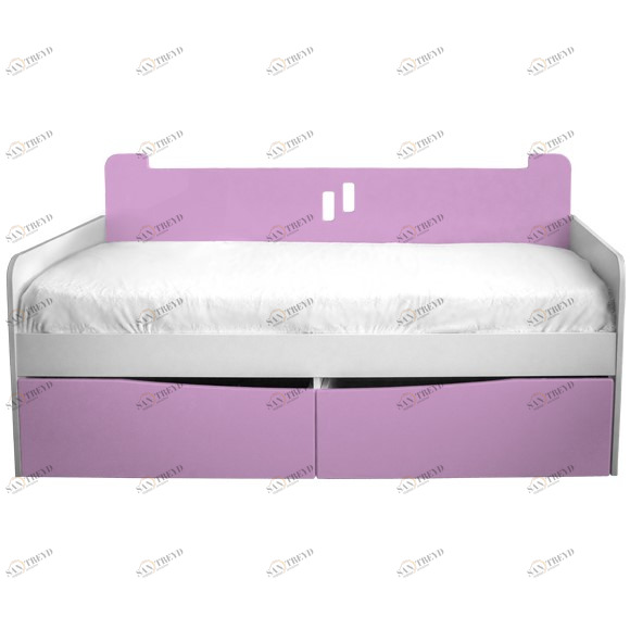 Детский диван-кровать с 2 ящиками "Лежебока Бобби" МАНДАРИН ЧУДИКИ 178782 Розовый Santreyd 