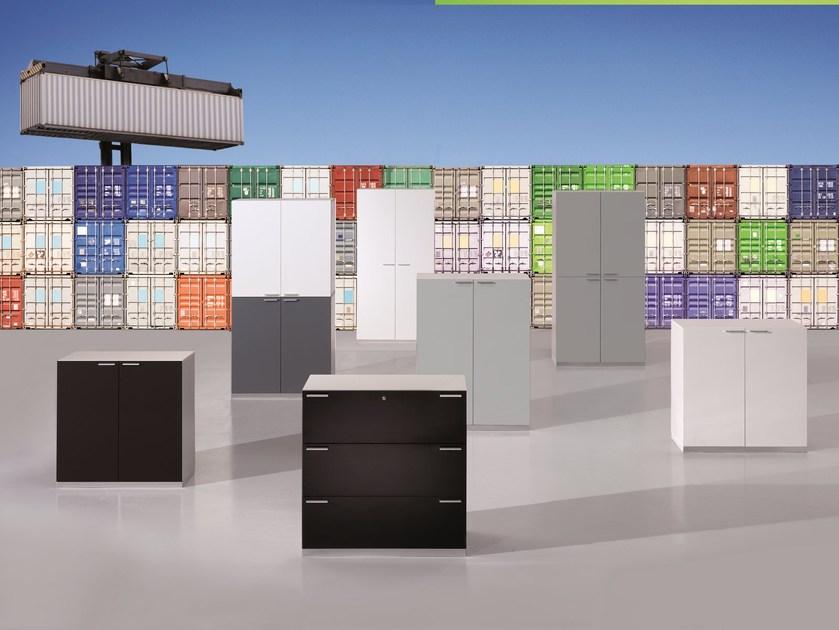 Ultom Низкий офисный шкаф для хранения вещей с распашными дверцами Boxes sun-id-1387296 - Вид №1