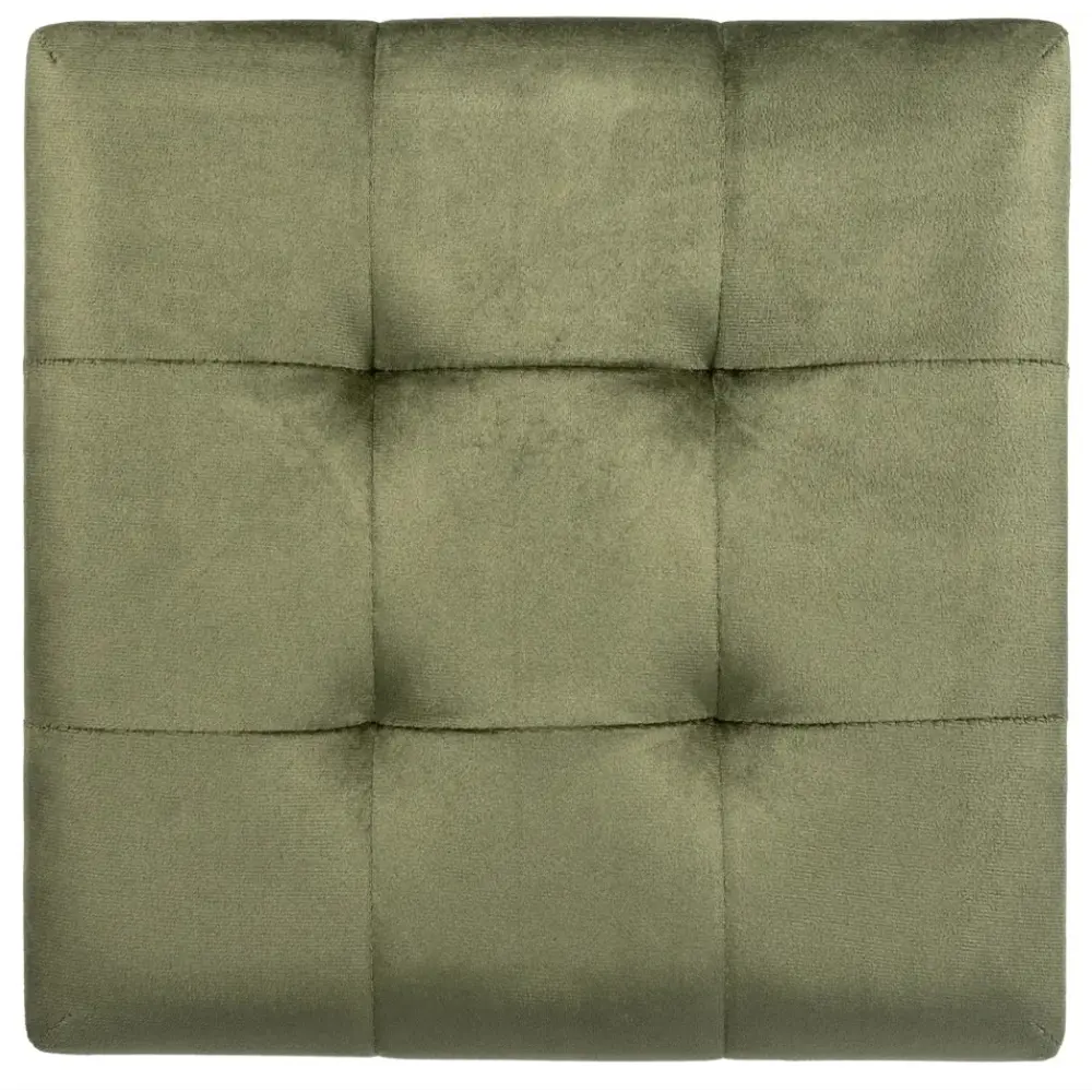 Пуф вельвет Rocksolid зеленый 38x38 см STLM-2025005 - Вид №1