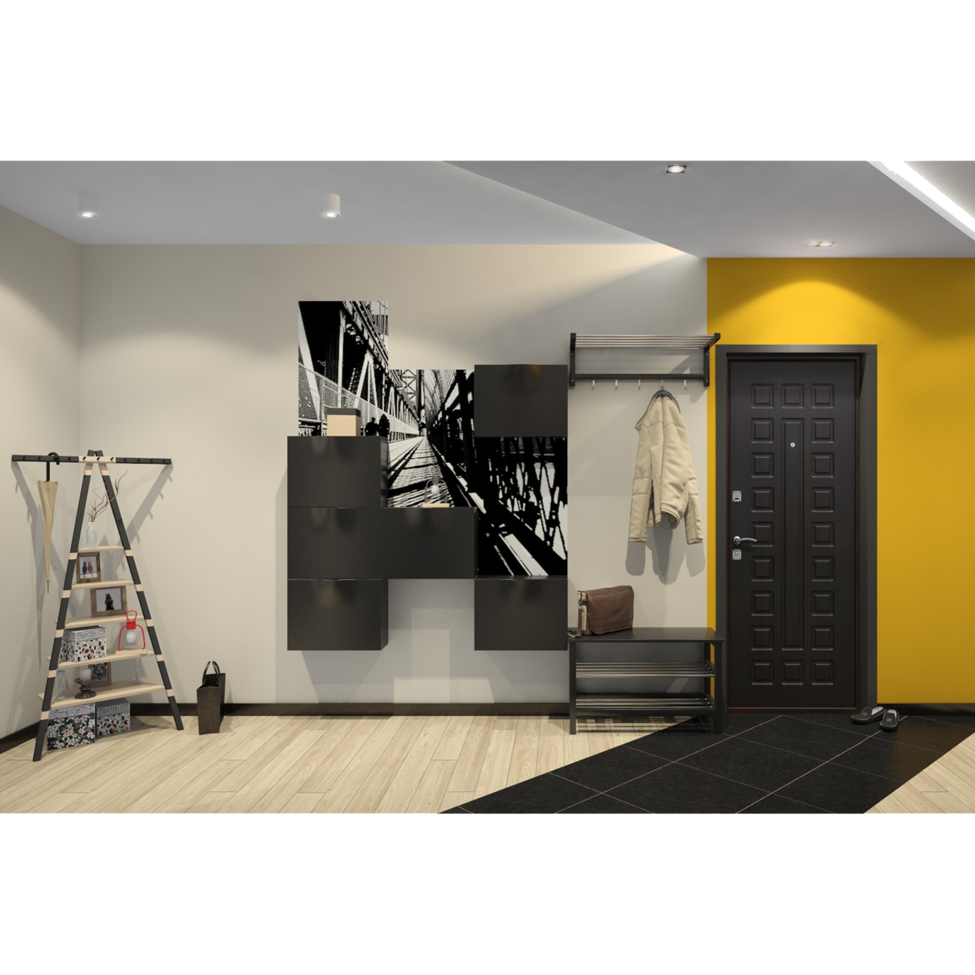 82133064 Дверь входная металлическая Йошкар РФ, 960 мм, правая, цвет венге Santreyd  - Вид №11