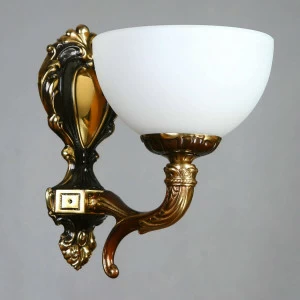 Бра настенное белое с золотым Ambiente Toledo 02155/1 PB AMBIENTE TOLEDO 00-3927922 Белый;золото