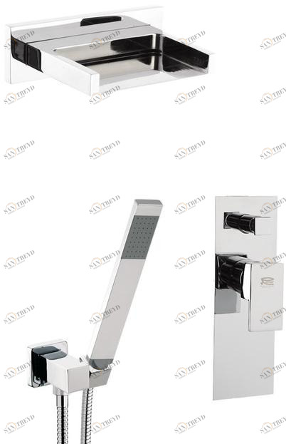 Remer Rubinetterie Смеситель для душа с лейкой, ручным душем и переключателем Flash Z 09 s02