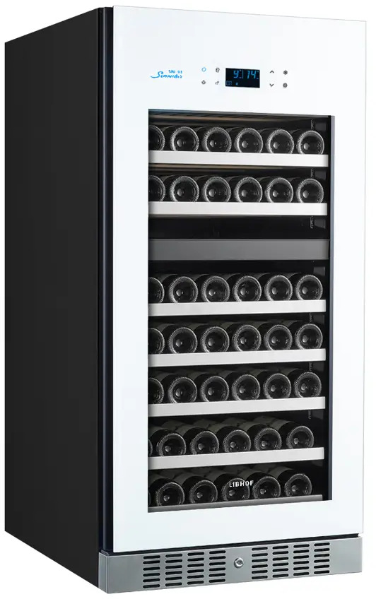 91282826 Винный шкаф Libhof Sommelier 59.50x121.50x68 см 94 бутылки металл цвет белый STLM-0867081