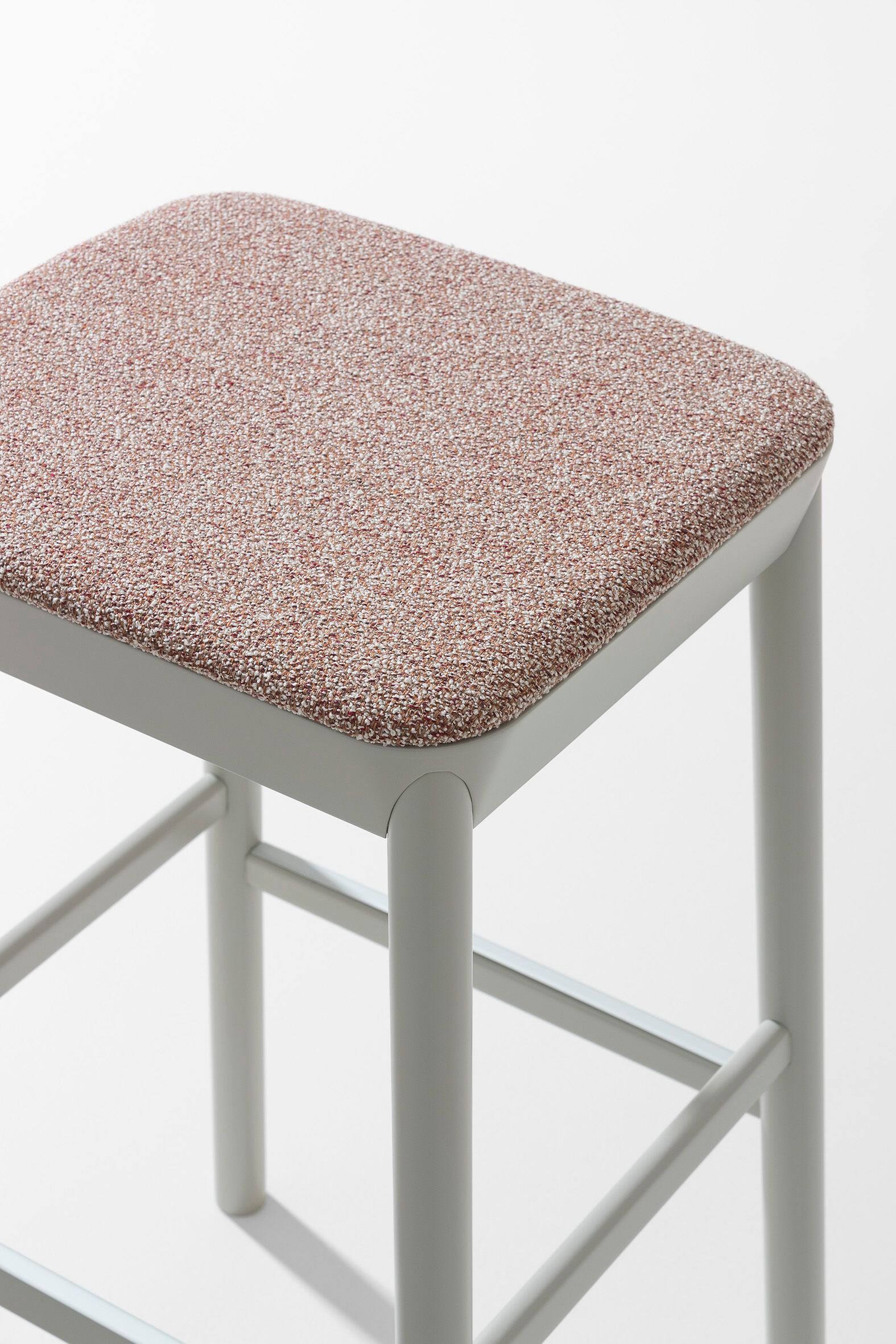 Высокий стул из бука с мягким сиденьем Billiani ARCH-00039062 - Вид №2