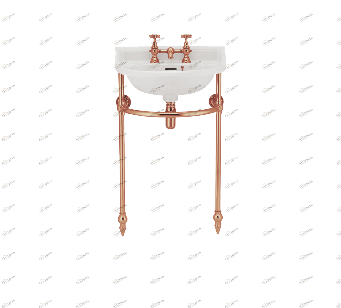 Gentry Home Таз большой белый Victorian Copper GH102716