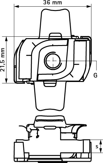 651868010 BIS RapidStrut® Монтажные гайки с фиксатором (BUP1000) монтаж в профиле Strut walraven  - Вид №1