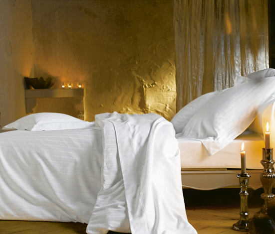 DIV_BL_200 КПБ 200/220 chanvre бежевый прост 280/320 2 нав 50/75 сатин жаккард 280TC , в подарочной коробке Blanc des Vosges Santreyd 