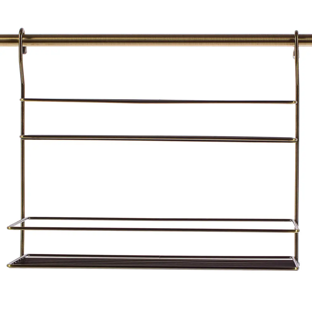 Полка двухъярусная универсальная Delinia 34x14.5x30 см сталь цвет бронза 18255108 STLM-2092382  - Вид №1