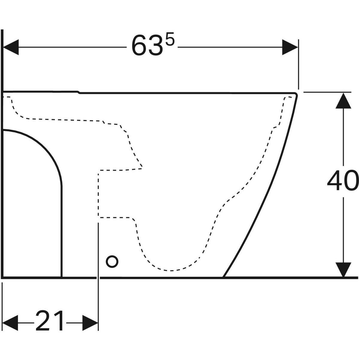 Туалет в оконном шкафу с внешней кассетой Geberit ICON ARCH-00127178 - Вид №4