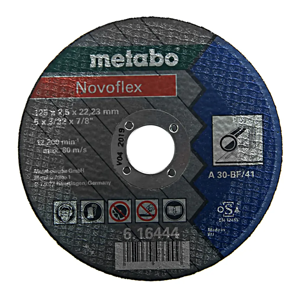 Диск отрезной по стали и нержавеющей сталиь тип 41 Metabo 125x22.2x2.5 мм 18114284 STLM-2185830 