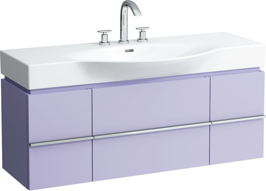 H4013020759991 Шкафчик под раковину, для раковин 811704, 812704, 2 выдвижных ящика с 2 дверцами, 2 стеклянные полки LAUFEN PRO - Вид №29