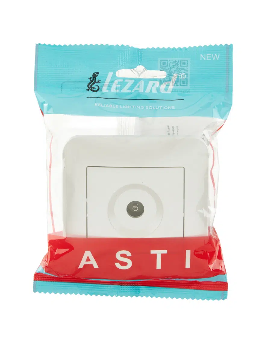 ASTI Розетка ТВ оконечная жемчужно-белый перламутр LEZARD 7081-3030-130