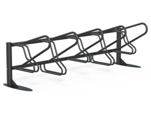 Стойка для велосипедов с оцинкованными стальными пластинами