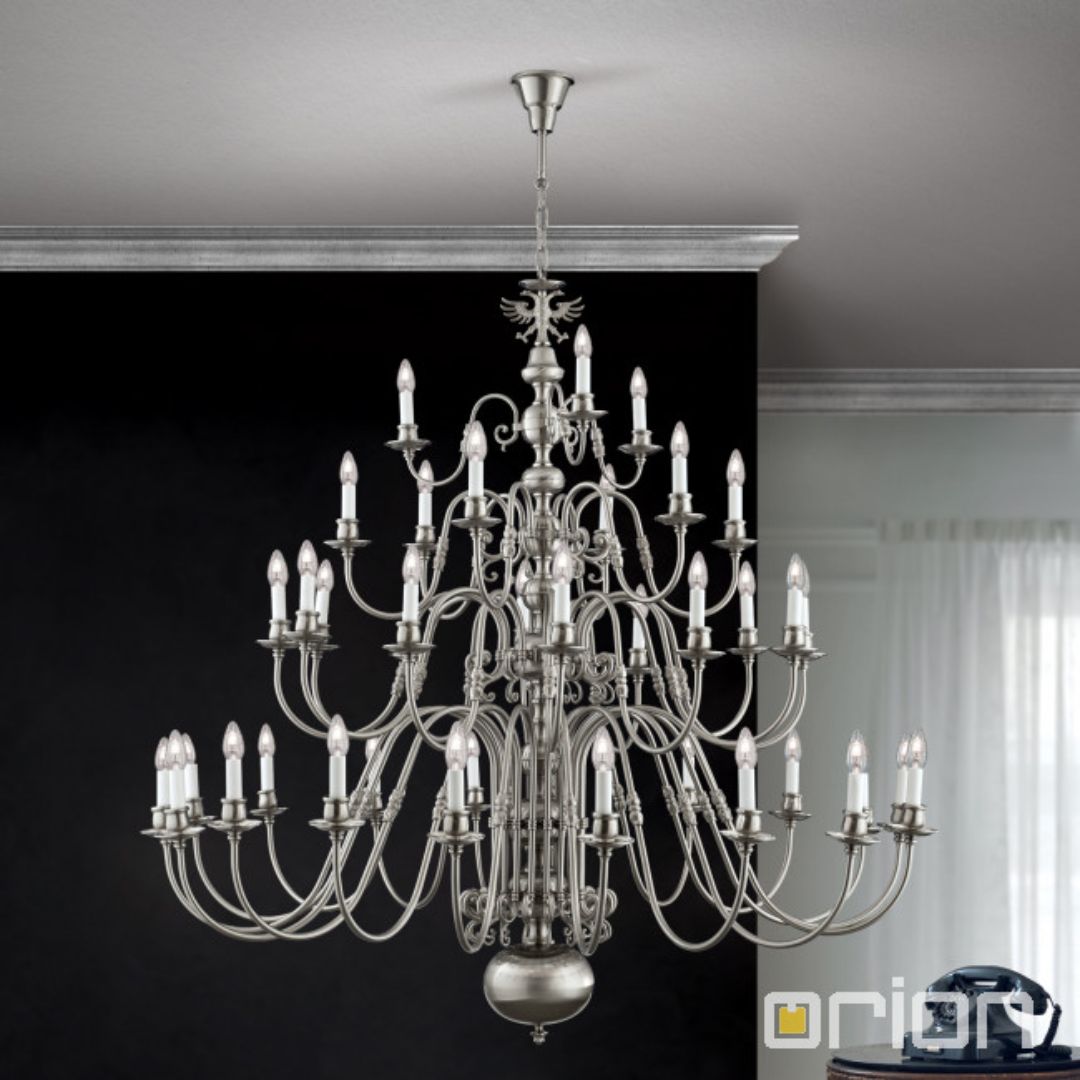 Orion LU 1239/18+12+6+3 Patina Adler люстра светильник подвесная 75343 - Вид №1