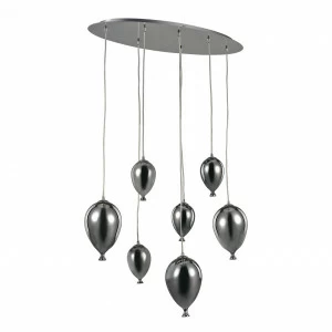 Подвесная люстра Ideal Lux Clown SP7 Cromo IDEAL LUX ДИЗАЙНЕРСКИЕ, CLOWN CROMO 057304 Хром