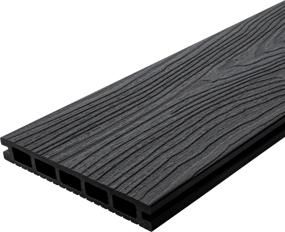 87036581 Террасная доска ДПК T-Decks цвет Графит 150x20x3000 мм двусторонняя вельвет/структура древесины 0.45 м² STLM-1014220